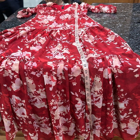 Melonie T 3/4 Sleeve Floral Maxi Dress - Picture 5 of 11